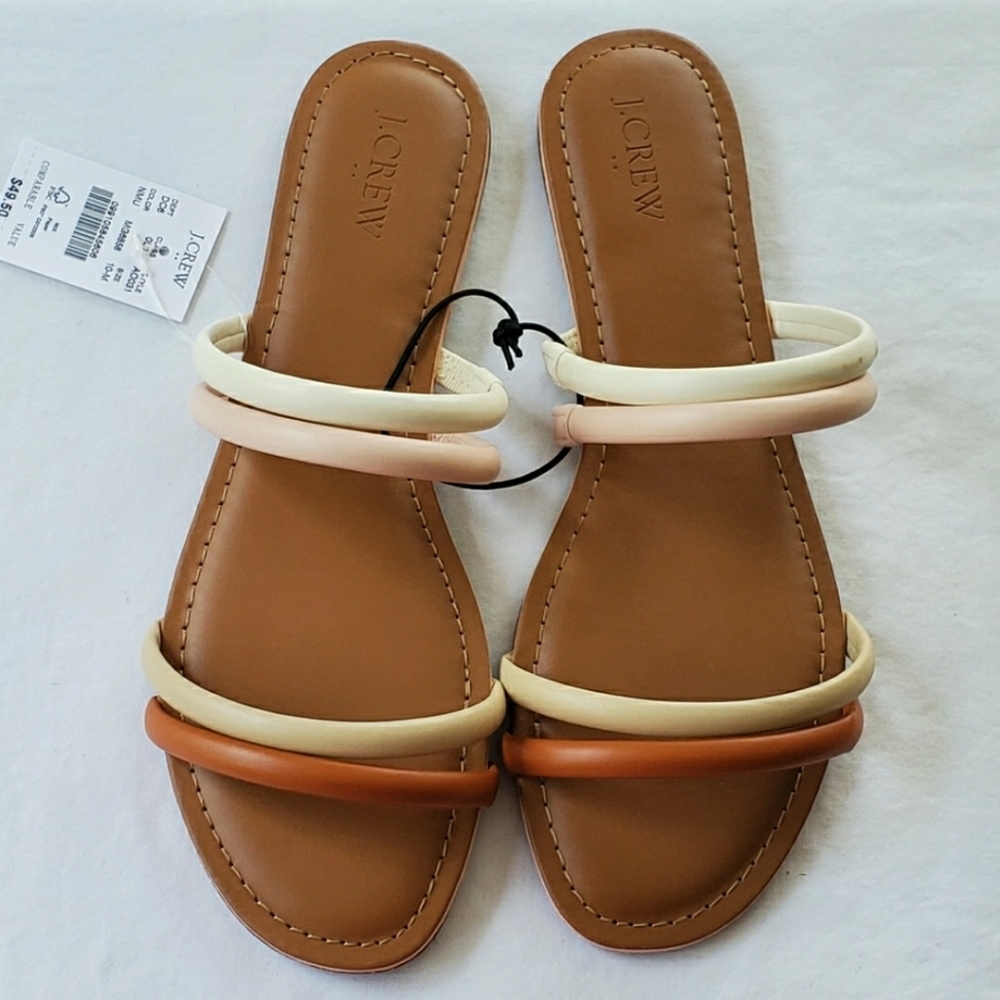 J. Crew Factory Strappy Slide Sandal sz 10 - Picture 6 of 8